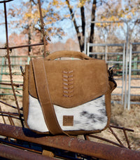 Cowhide Saddle Tramp Crossbody