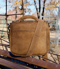 Cowhide Saddle Tramp Crossbody